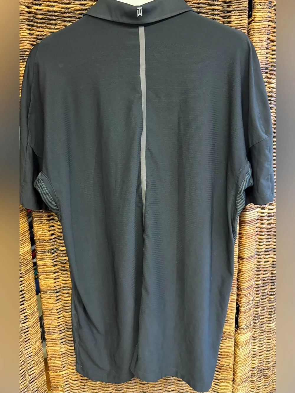 Nike - Tiger Woods-Men’s Black and Gray Gradient Polo, Size: Large